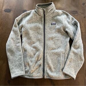 Women’s Better Sweater Fleece Full Zip Gray Grey Jacket Small